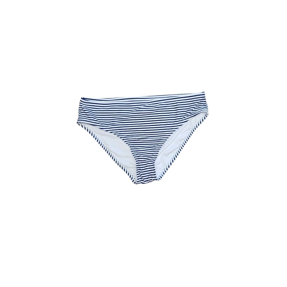 Xhilaration White & Navy Stripe Hipster Bikini Bottom Womens 1X NWT
